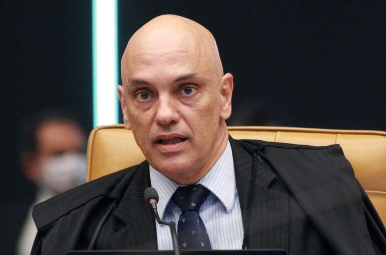Alexandre de Moraes durante sessão no Supremo Tribunal Federal (STF)