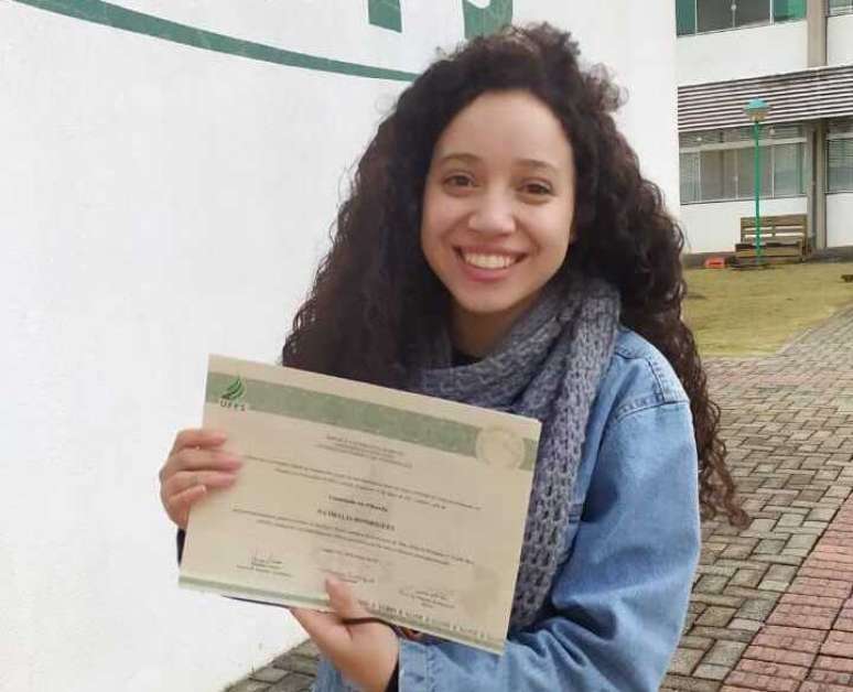 Nathália se graduou em filosofia pela UFFS @Arquivo pessoal