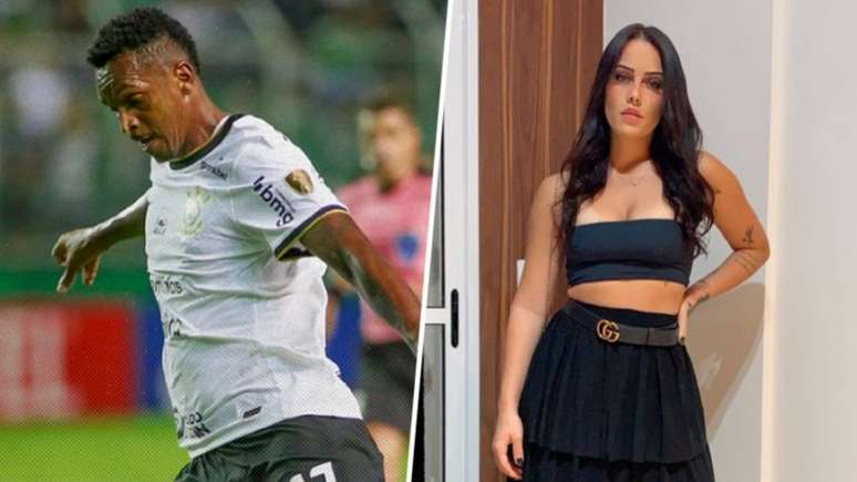 Jô e Maiára Quiderolly desmentiram as notícias que estariam tendo um caso (Fotos: Divulgação / Corinthians; Arquivo Pessoal)