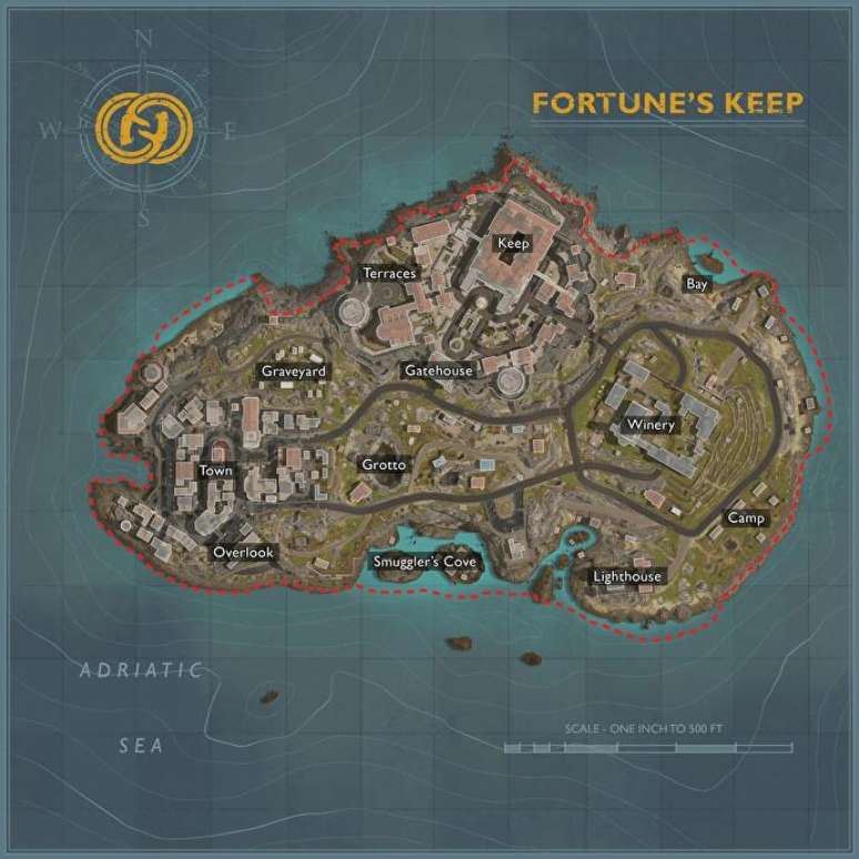 Mapa Fortune's Keep para Call of Duty: Warzone