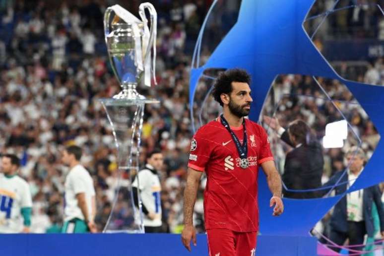 Salah foi provocado por Modric após o vice da Champions League (PAUL ELLIS / AFP)