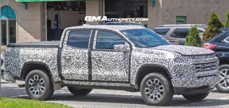 Prot&oacute;tipo da Chevy Colorado e GMC Canyon em testes.