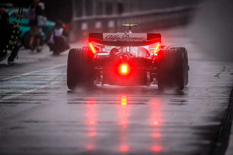 A chuva castigou a pista de Montreal