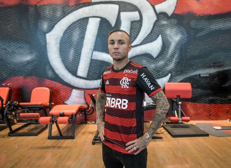 Everton Cebolinha é o novo reforço do Flamengo para a temporada de 2022 (Foto: Alexandre Vidal / Flamengo)