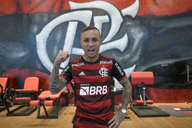 Everton Cebolinha chega para reforçar o ataque do Flamengo (Foto: Alexandre Vidal / Flamengo)