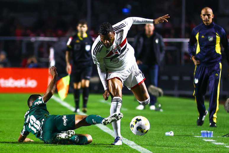 Palmeiras e São Paulo em partida 