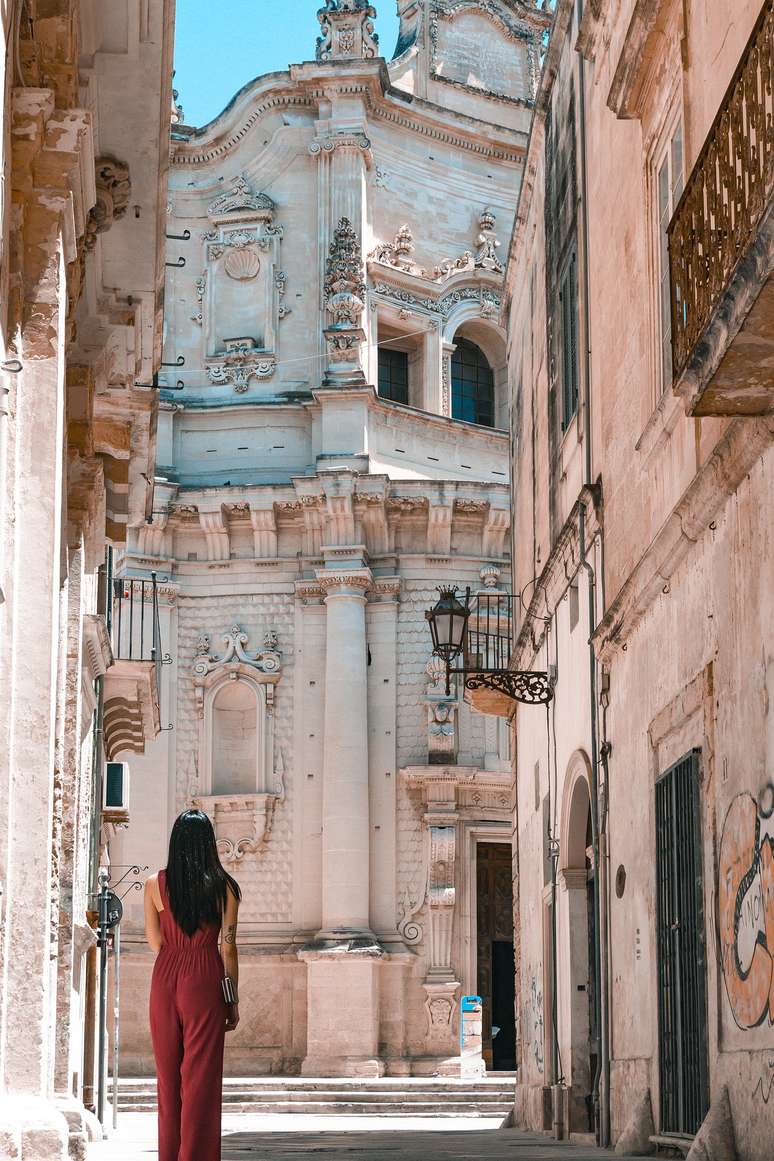Enquadramento da Chiesa di San Matteo, em Lecce.