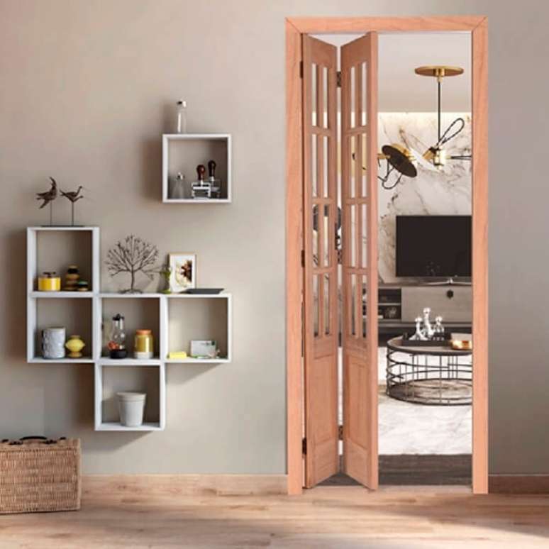 43. Modelo de porta pantogr&aacute;fica de madeira camar&atilde;o. Fonte: Estrela 10