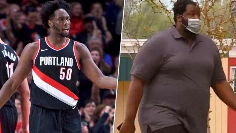 Caleb Swanigan durante a carreira na NBA e 1 ano depois (Fotos: Divulgação)