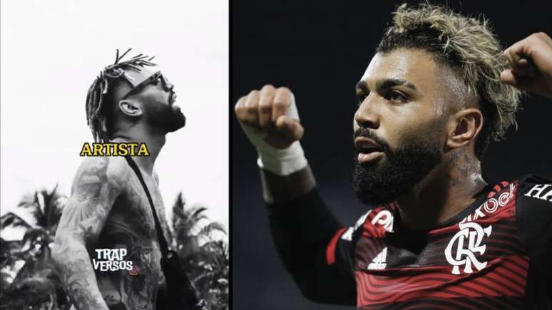 Gabigol em trecho do clipe vazado diz que está 'virando artista' (Foto: Reprodução/Flamengo)