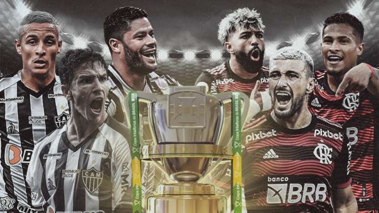 Atlético-MG e Flamengo voltam a se encontrar na Copa do Brasil (Arte LANCE!)