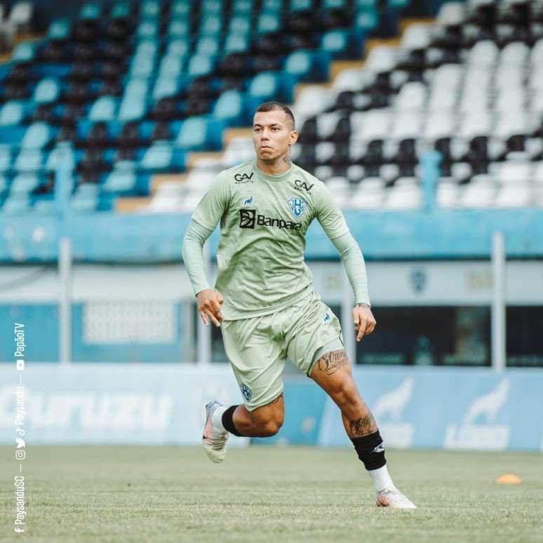 O jogador veio emprestado do Londrina para jogar a Série C (Foto: Divulgação / Paysandu)