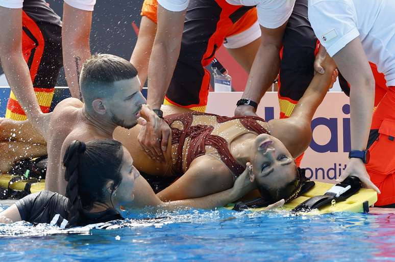 Anita Álvarez desmaiou ao final da sua apreseção no Mundial de Esportes Aquáticos de Budapeste, na Hungria