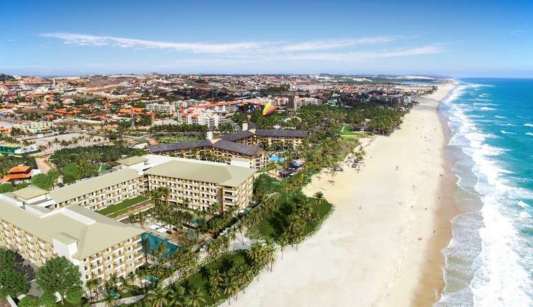 Beach Park anunciou investimento de R$ 150 milhões na construção de um novo resort; projeto tem 218 apartamentos em uma área de 10 mil metros quadrados. 