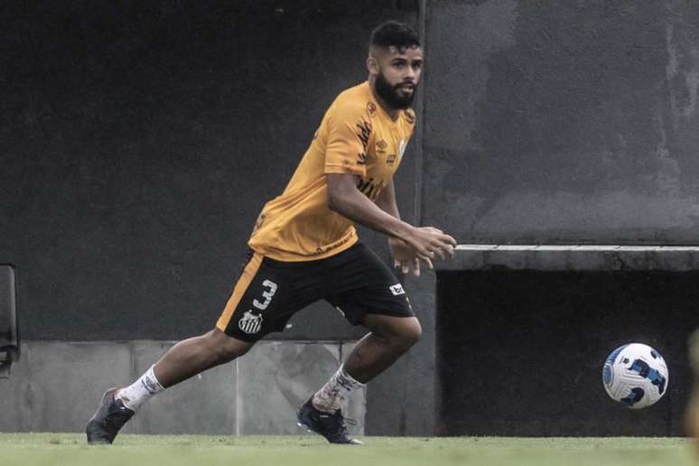 Felipe Jonatan pode ser titular amanhã contra o Corinthians (Foto: Ivan Storti/Santos)