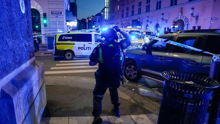 O local do ataque foi isolado pela polícia