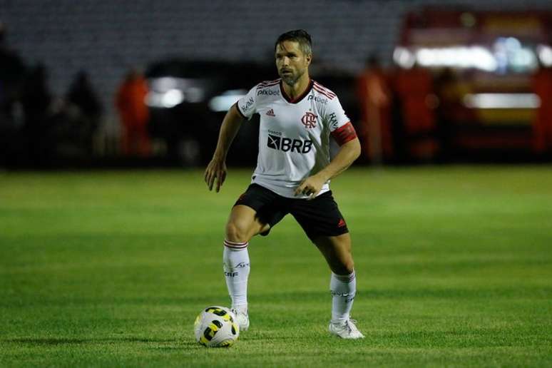 Diego durante jogo do Flamengo na Copa do Brasil (Foto: Gilvan de Souza / Flamengo)