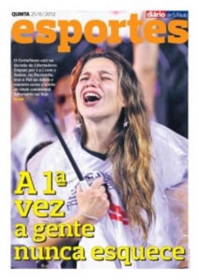 Vanessa Alsberg foi capa do jornal Diário de S.Paulo, em 2012 (Foto: Acervo Pessoal)
