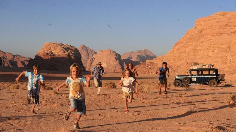 No deserto de Wadi Ram, na Jord&acirc;nia