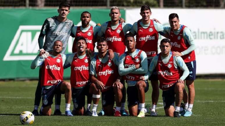 Jogadores que atuaram por mais de 45 minutos não treinaram em campo (Foto: Cesar Greco/Palmeiras)