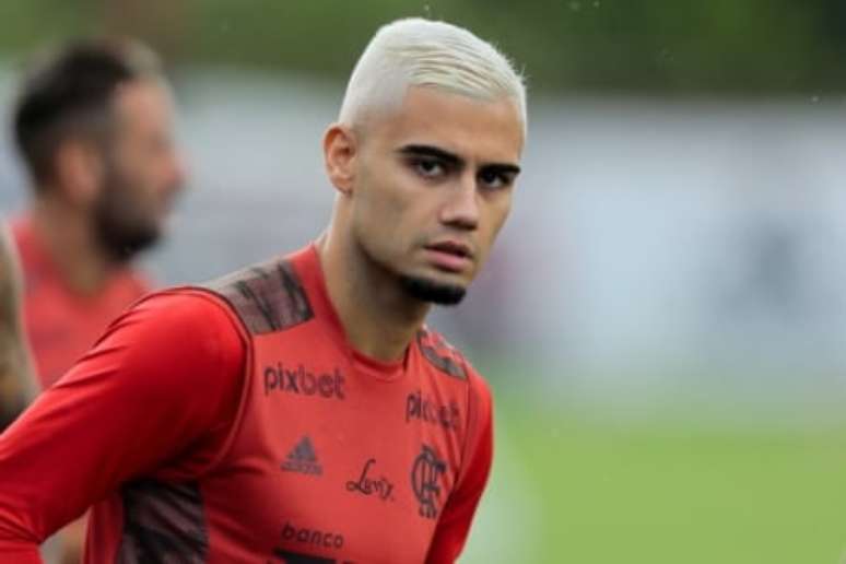 Andreas Pereira no Ninho do Urubu (Foto: Gilvan de Souza/Flamengo)