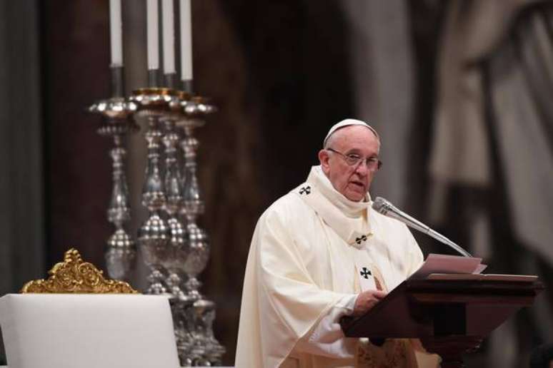 Papa Francisco durante missa por Nossa Senhora de Guadalupe, padroeira da América Latina, em dezembro de 2016