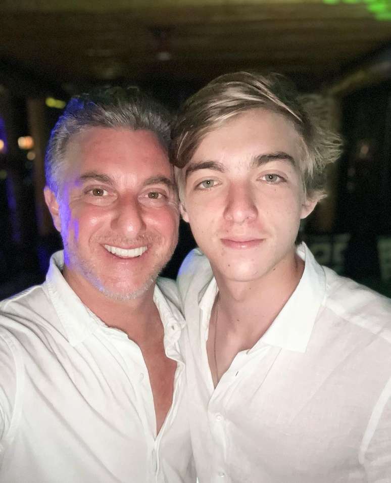 Luciano Huck e seu filho, Benício