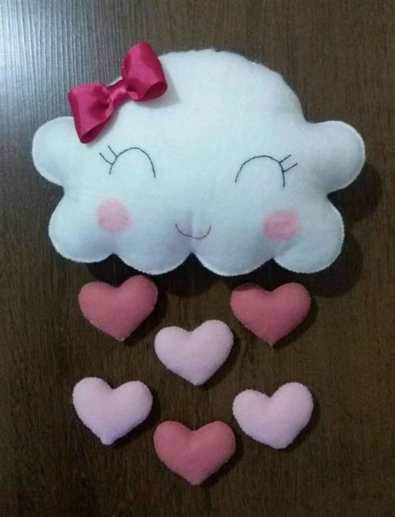 27. Pel&uacute;cias chuva de ben&ccedil;&atilde;o tamb&eacute;m s&atilde;o &oacute;timas lembrancinhas. Foto: Artesanato Passo a Passo