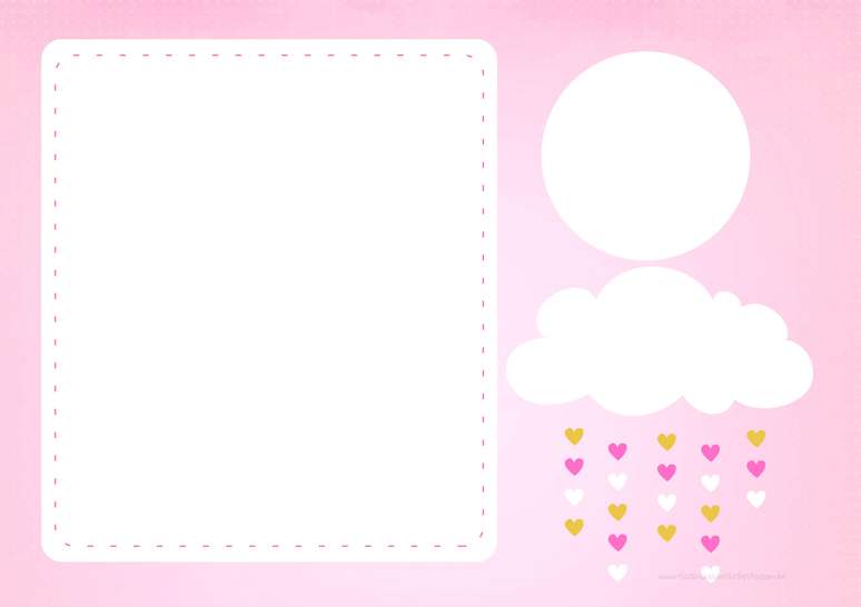 65. Modelo de convite chuva de ben&ccedil;&atilde;o. Fonte: Fazendo a Nossa Festa