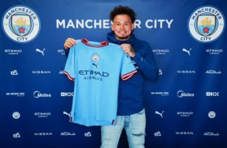 Kalvin Phillips chega para reforçar o Manchester City (Twitter/ManCity)