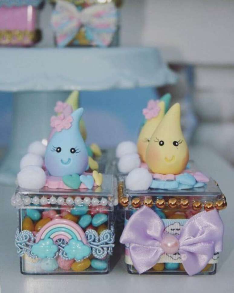 63. Ideias de lembrancinhas chuva de b&ecirc;n&ccedil;&atilde;os &ndash; Foto: Ateli&ecirc; da Dri