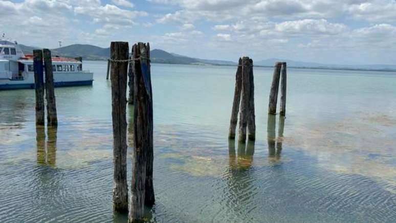 Estiagem no Lago Trasimeno preocupa o governo da Úmbria