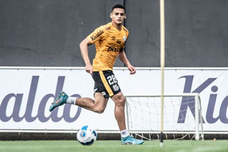 Kaiky deve ser o substituto de Auro na partida contra o Deportivo Táchira (Foto: Ivan Storti / Santos)