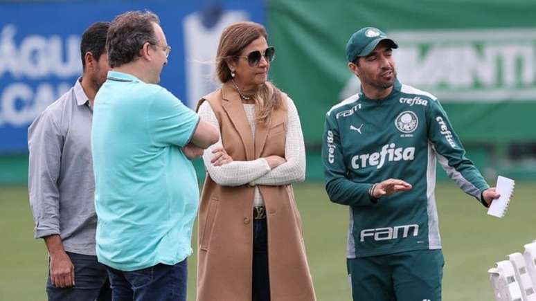 Leila e Abel Ferreira têm metas importantes para o programa de sócios do Verdão (Foto: Cesar Greco/Palmeiras)