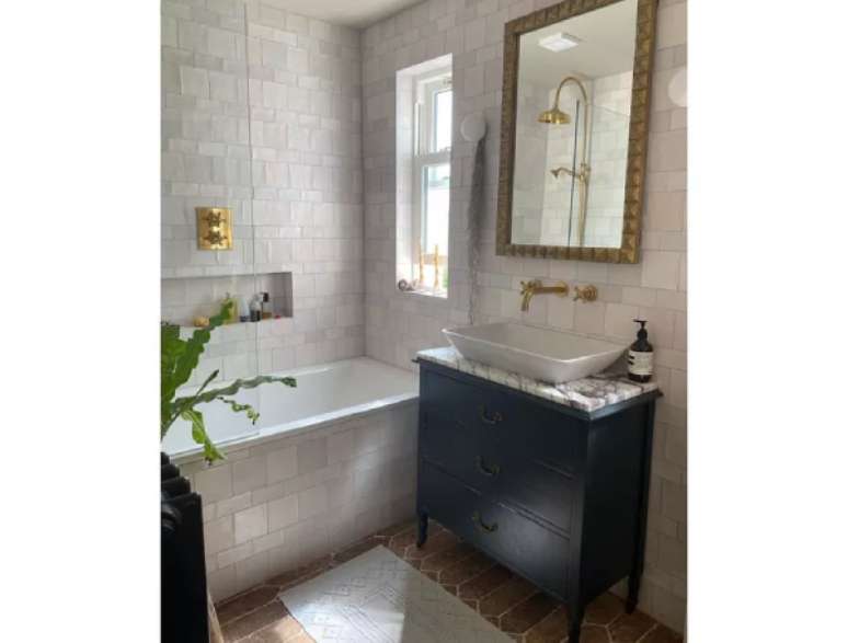 Painel de vidro pela metade