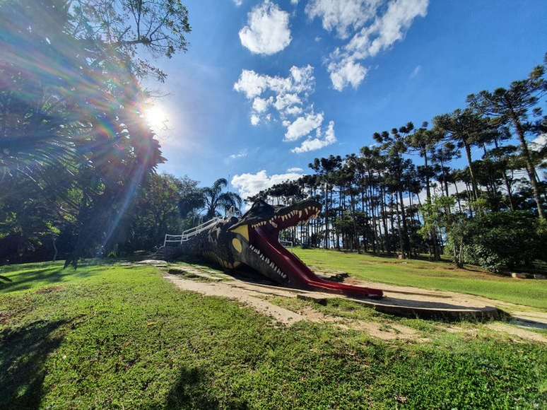 Há 32 anos instalado na unidade de Interlagos, o jacaré Gigante já é um ícone do Sesc.