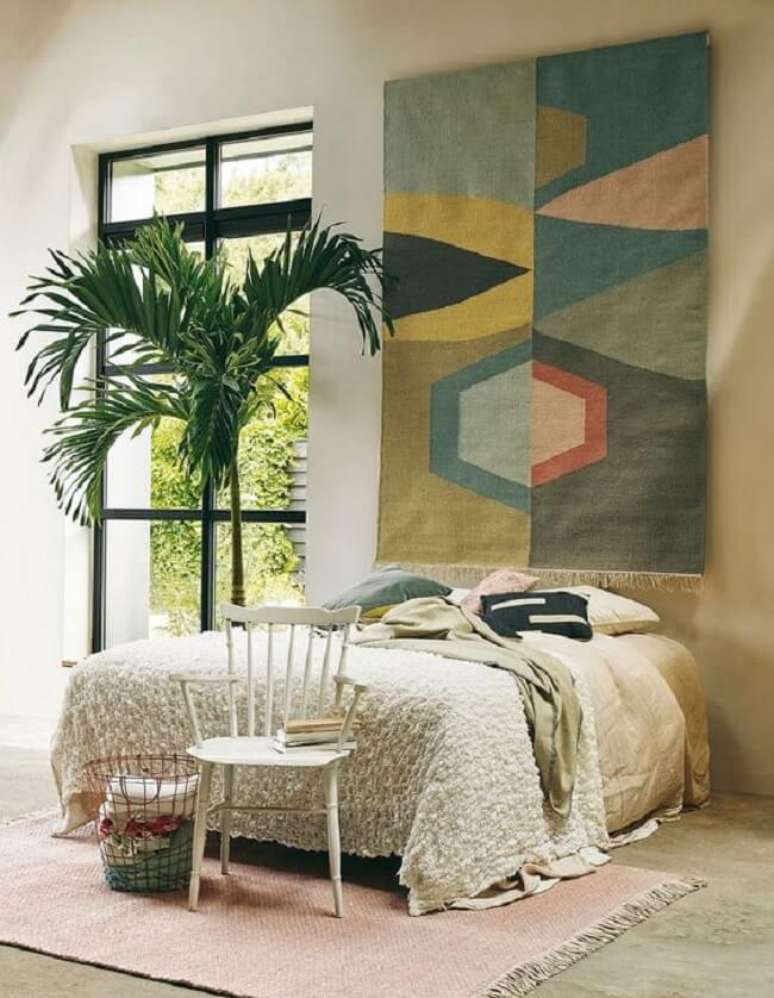 52. Traga cor ao dormitório com a tapeçaria de parede. Fonte: Poulami Roy