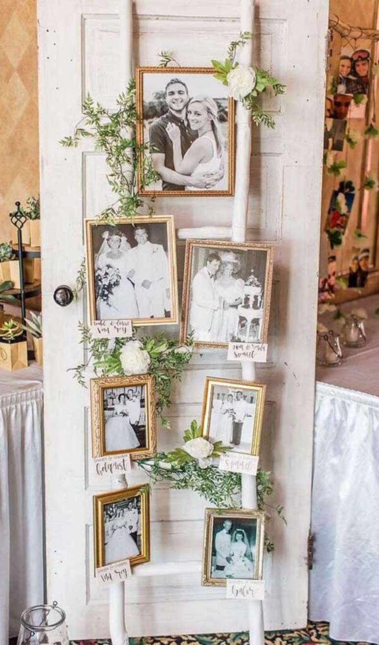 56. Bodas de ouro: registros fotográficos que marcam a trajetória do casal. Fonte: Decor Fácil