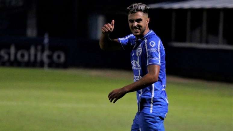 Martín Ojeda em ação pelo Godoy Cruz (Foto: Divulgação/Godoy Cruz)