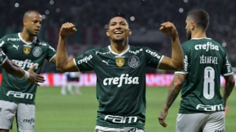 Rony foi um dos destaques da goleada do Palmeiras (Nelson ALMEIDA / AFP)