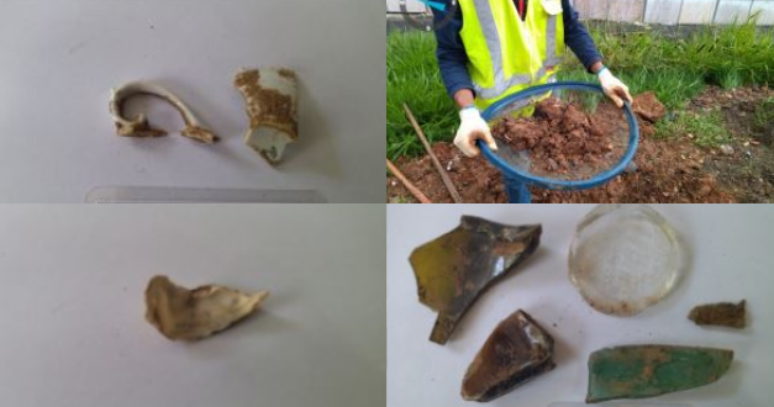 Vest&iacute;gios encontrados em obra da esta&ccedil;&atilde;o 14 Bis, no Bixiga