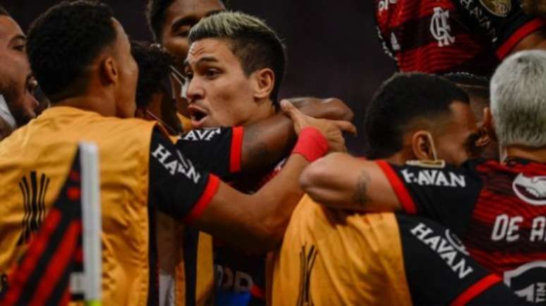 Pedro foi o grande destaque da noite na vitória do Flamengo (Marcelo Cortes / Flamengo)