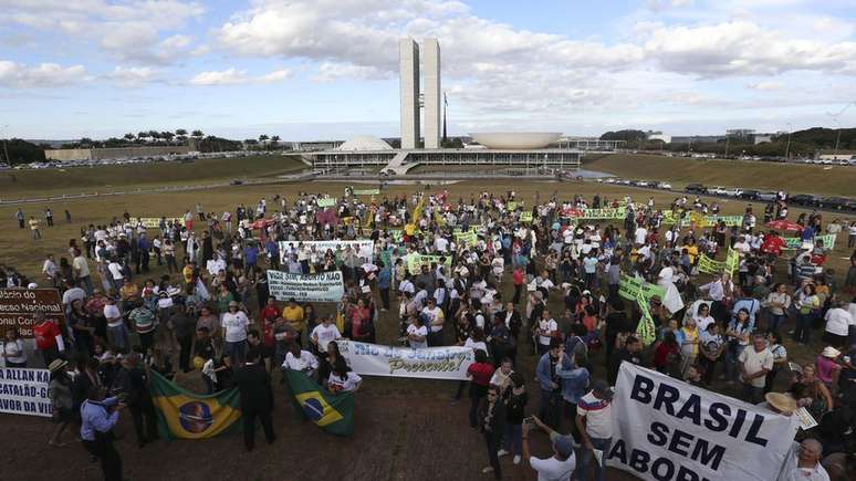 Marcha contra o aborto em Brasília em 2018