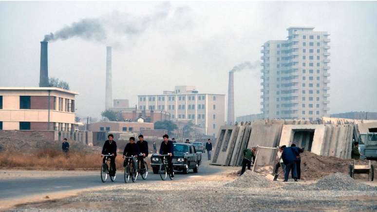 Pequim em 1982, em pleno início da fase de modernização
