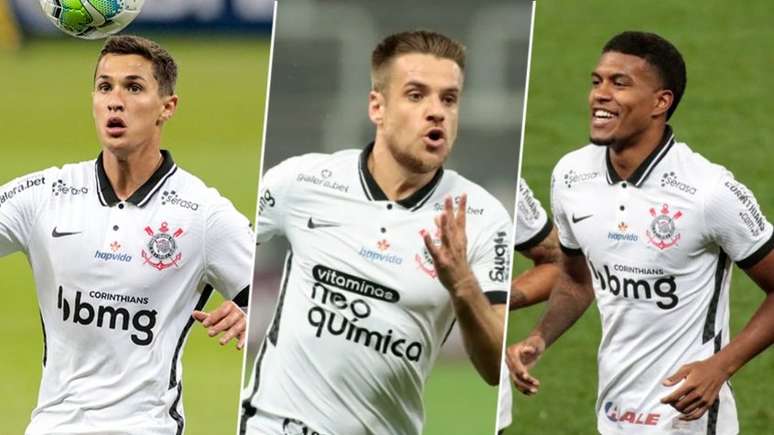 Mateus Vital, Ramiro e Léo Natel estão de volta ao Timão (Foto: Montagem Lance! / Rodrigo Coca/Ag. Corinthians)