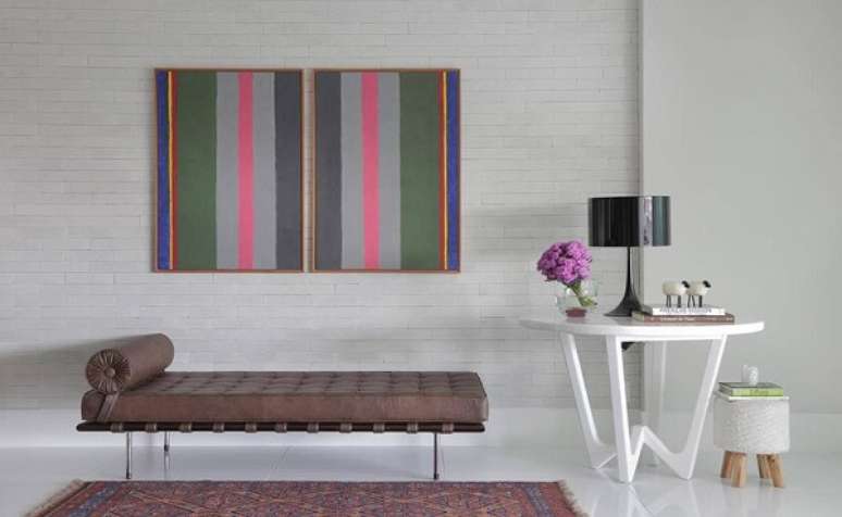 63. Ambiente com recamier aconchegante. Fonte: Pinterest