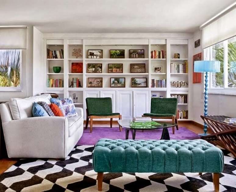 52. Decore o ambiente com pe&ccedil;as aconchegantes. Fonte: Pinterest