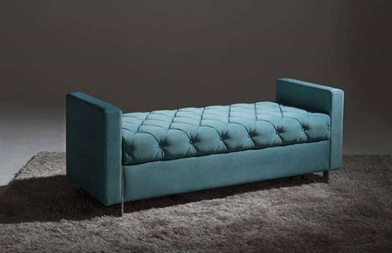 42. Recamier azul aconchegante. Fonte: Pinterest