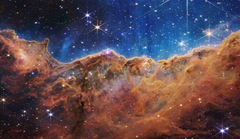 Imagem da nebulosa de Carina obtida pelo James Webb