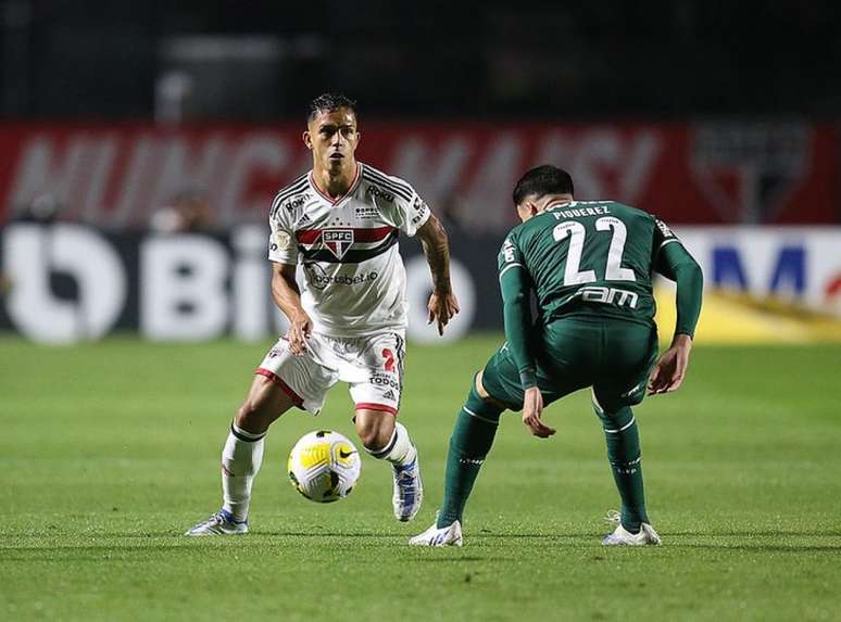 Igor Vinícius durante partida contra o Palmeiras, em junho, no Morumbi (Foto: Paulo Pinto/São Paulo FC)